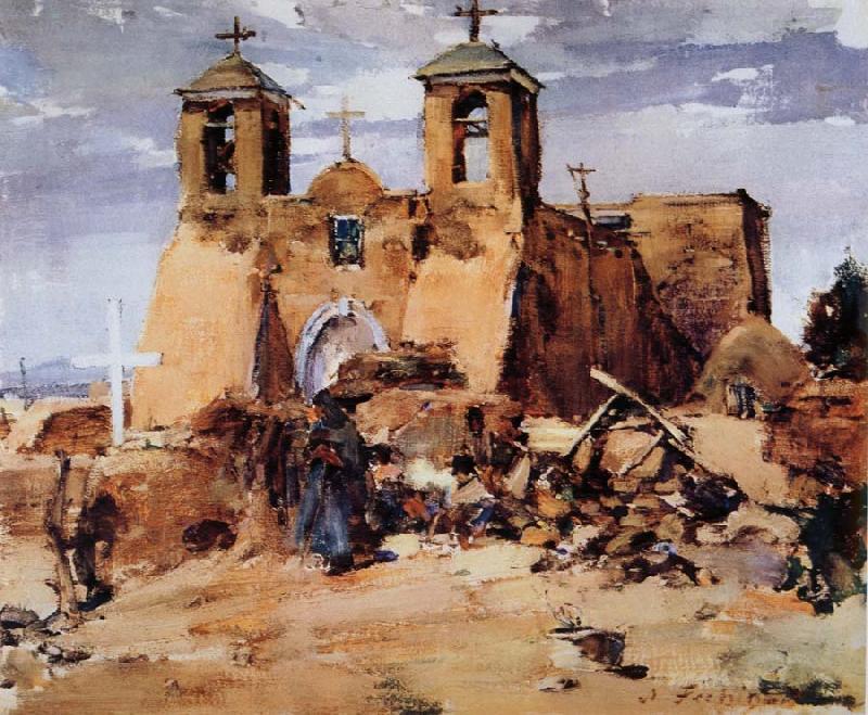 Nikolay Fechin The Church in Tuoerce